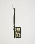 Heritage Leather Camera Luggage Tag in Green