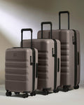Expandable Cabin Suitcase Set in Pebble Grey - Icon Stripe