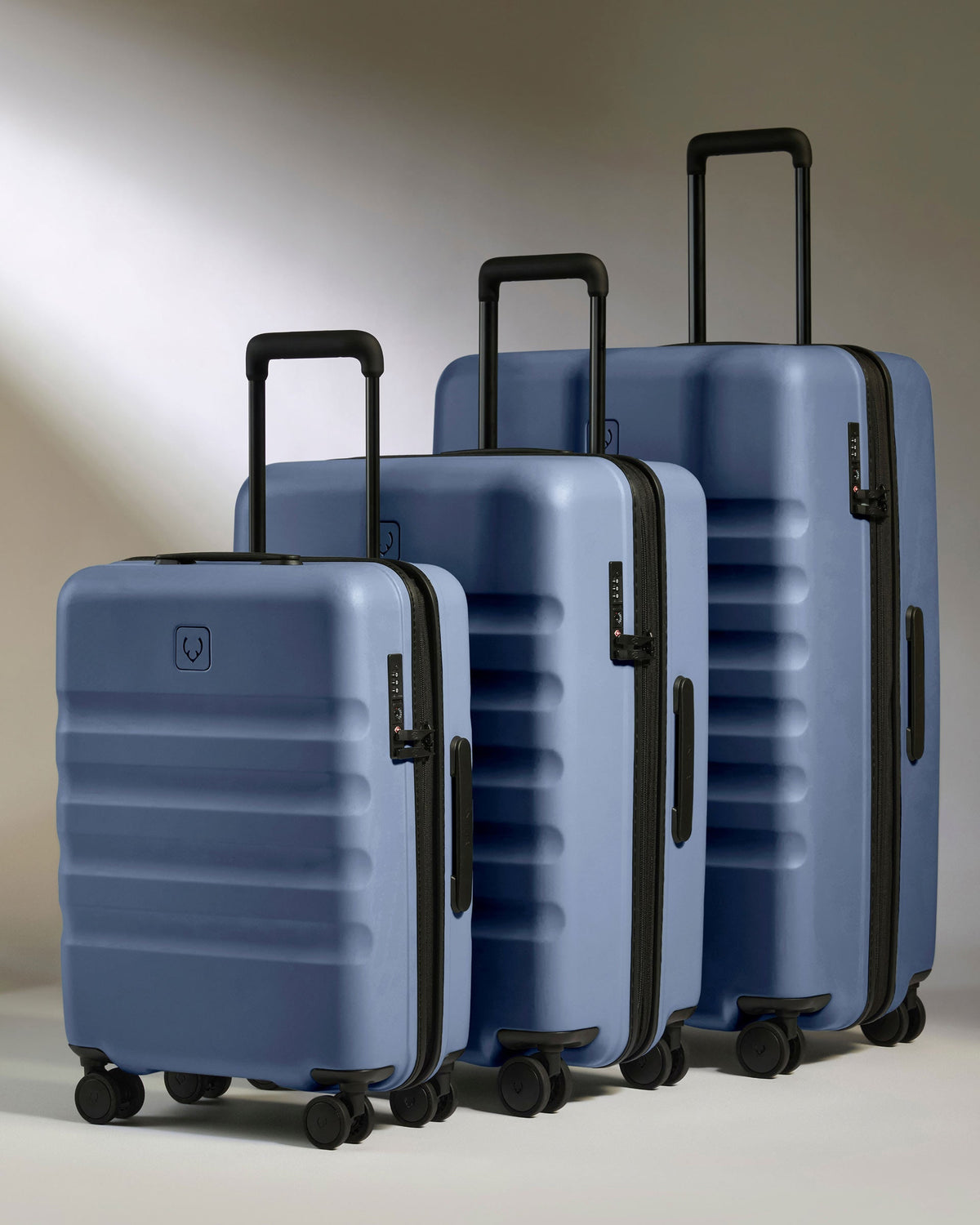 Suitcase Set in Ocean Blue - Icon Stripe