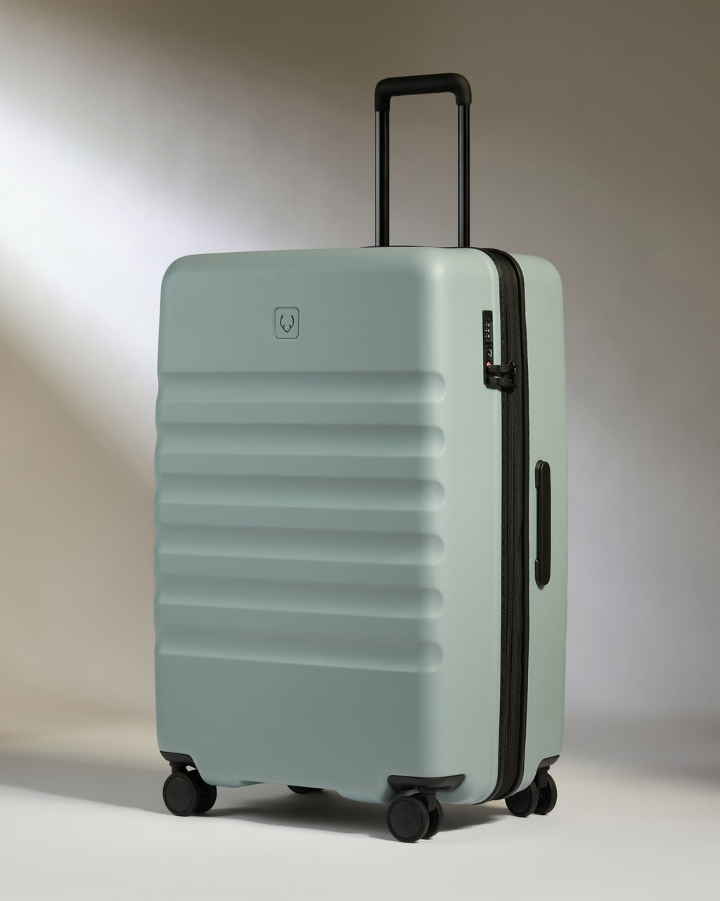 Large Cabin Suitcase Set in Mist Blue - Icon Stripe