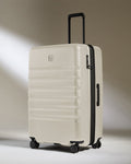 Large Suitcase in Taupe - Icon Stripe