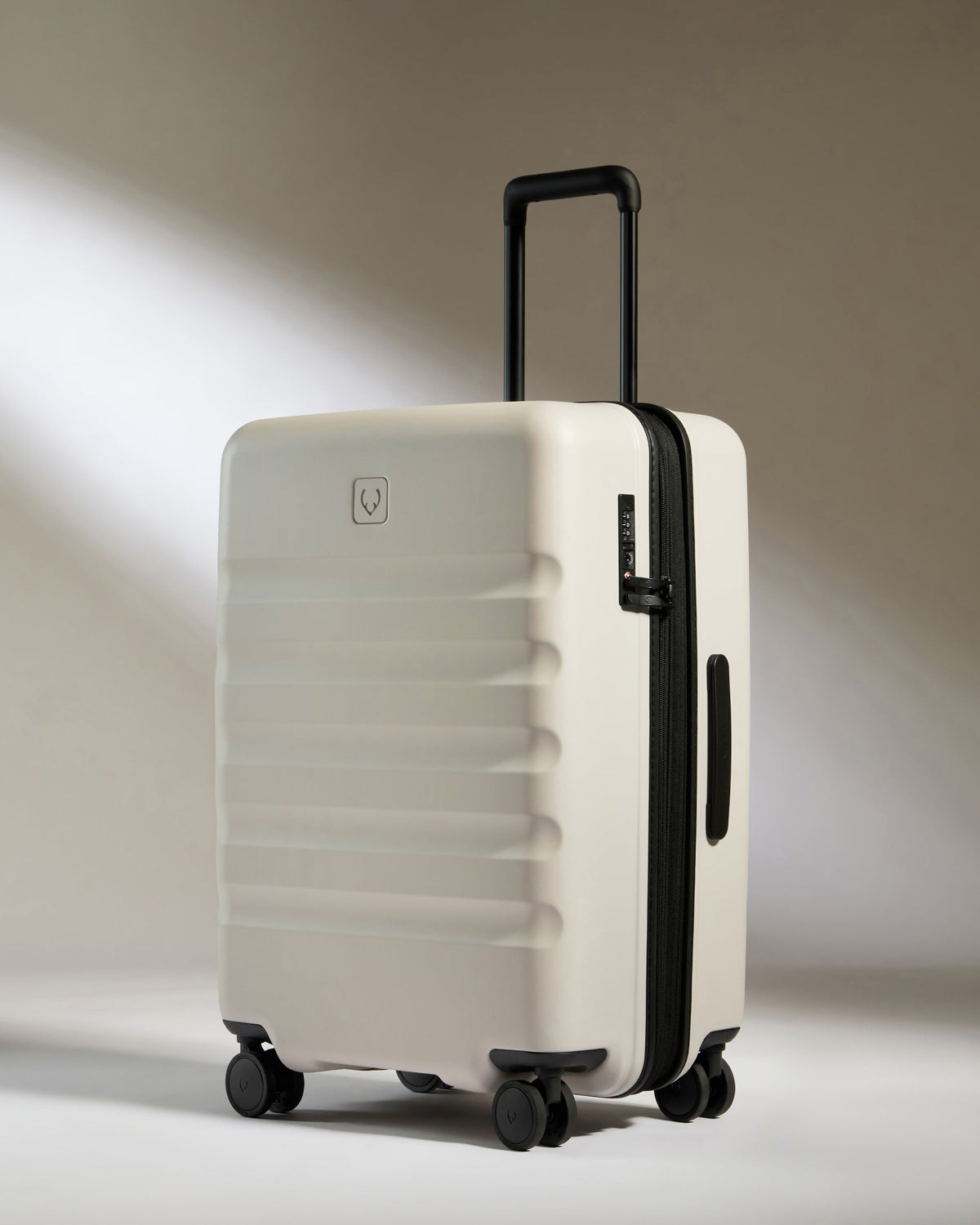 Expandable Cabin Suitcase Set in Taupe - Icon Stripe