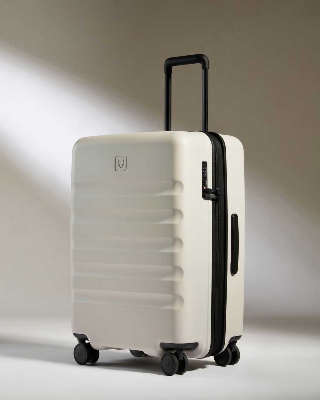 Large Cabin Suitcase Set in Taupe - Icon Stripe