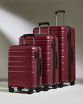 Suitcase Set in Rich Red - Logo