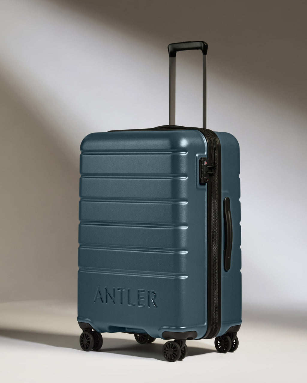 Suitcase Set in Blue Grey - Logo