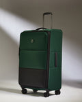 Lightest Large Suitcase in Antler Green - Soft Stripe 2.0
