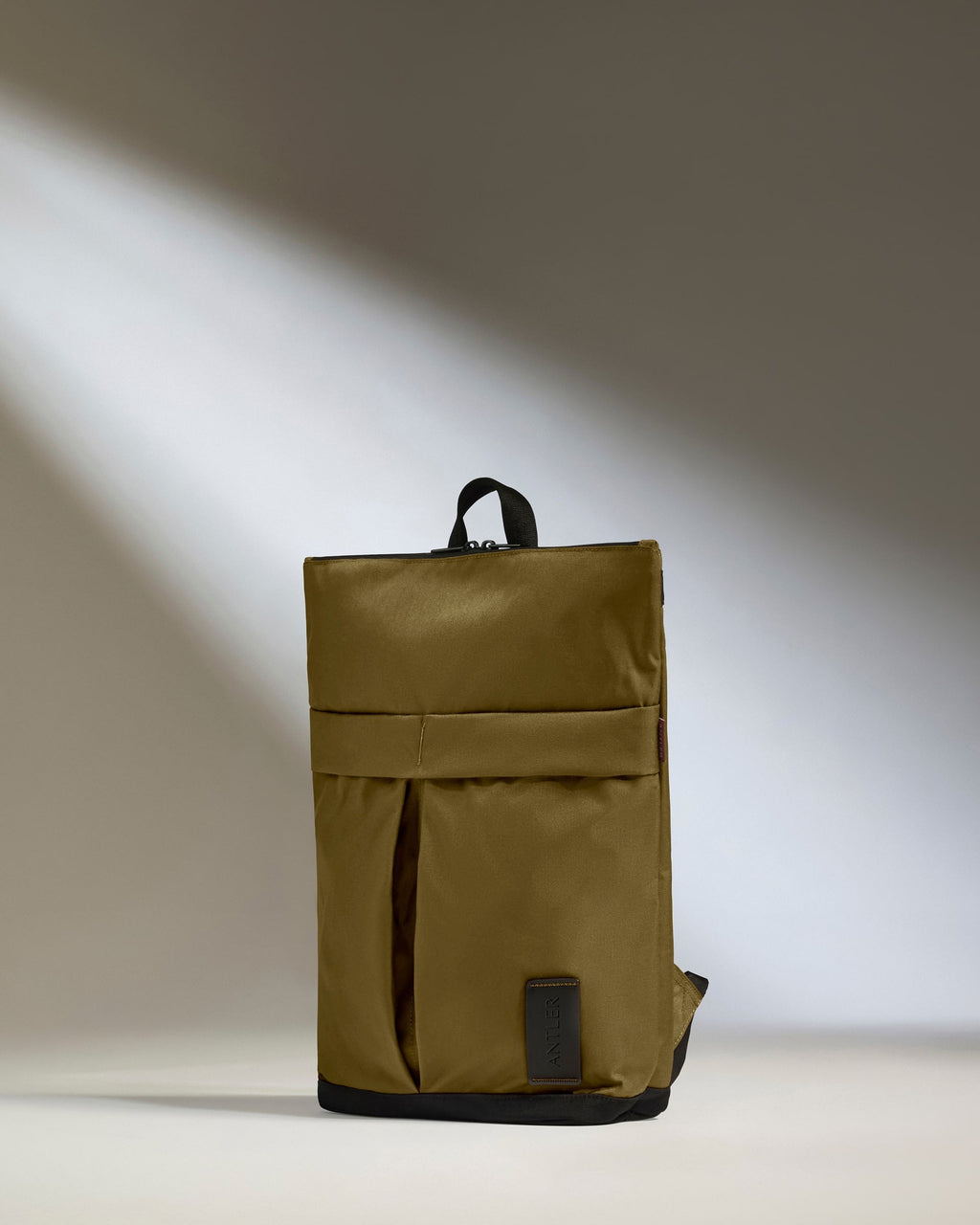 Urban Core Zip Top Backpack in Olive Green