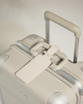 Luggage Tag in Sandstone Leather - Heritage