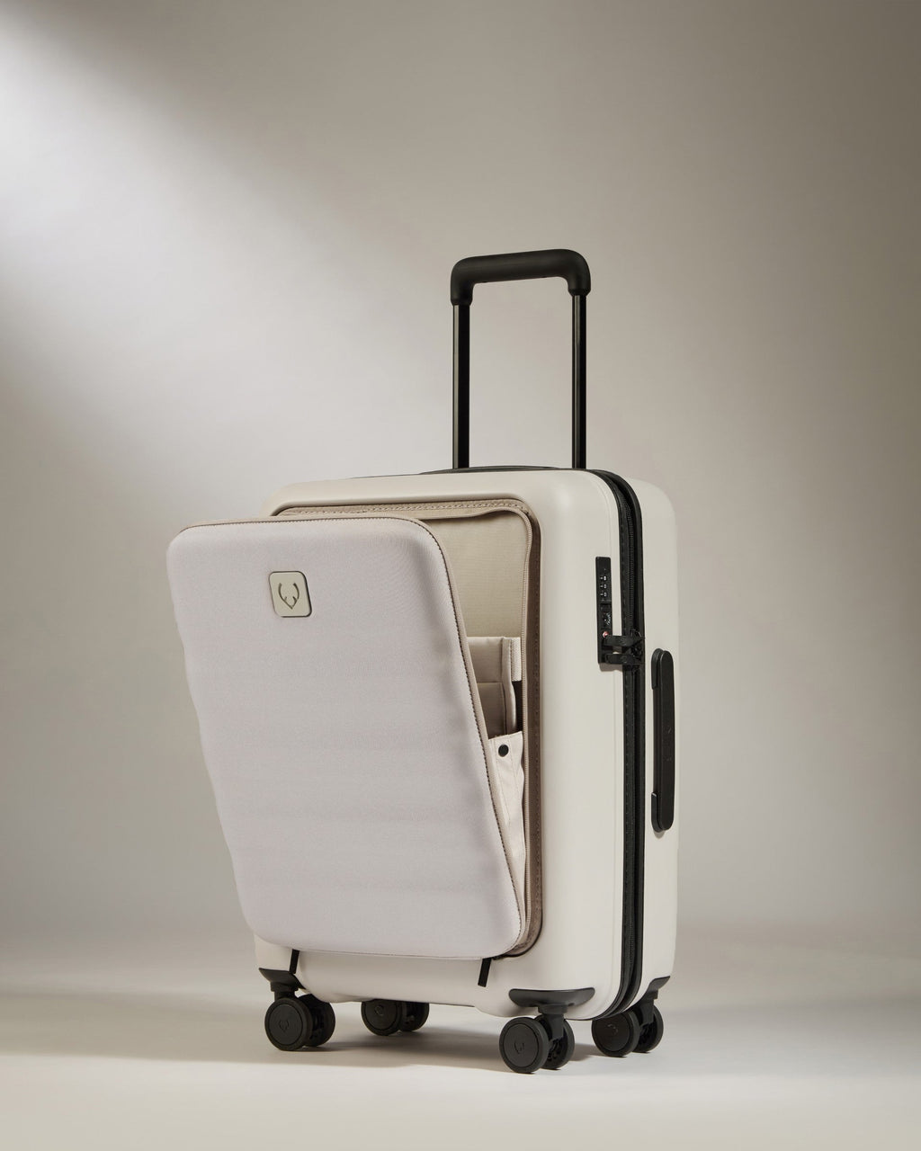Cabin with Pocket Suitcase Set in Taupe - Icon Stripe