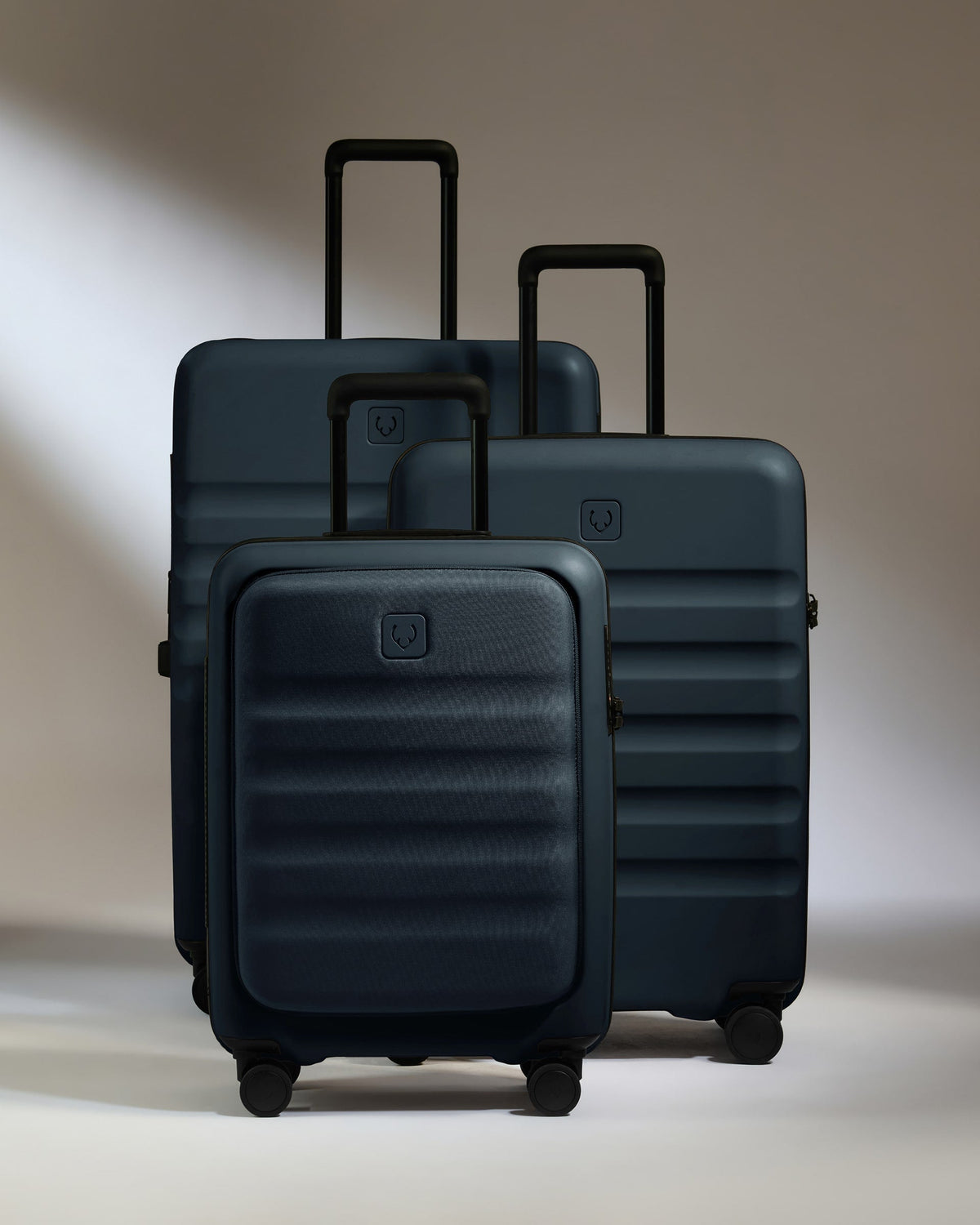 Cabin with Pocket Suitcase Set in Indigo Blue - Icon Stripe