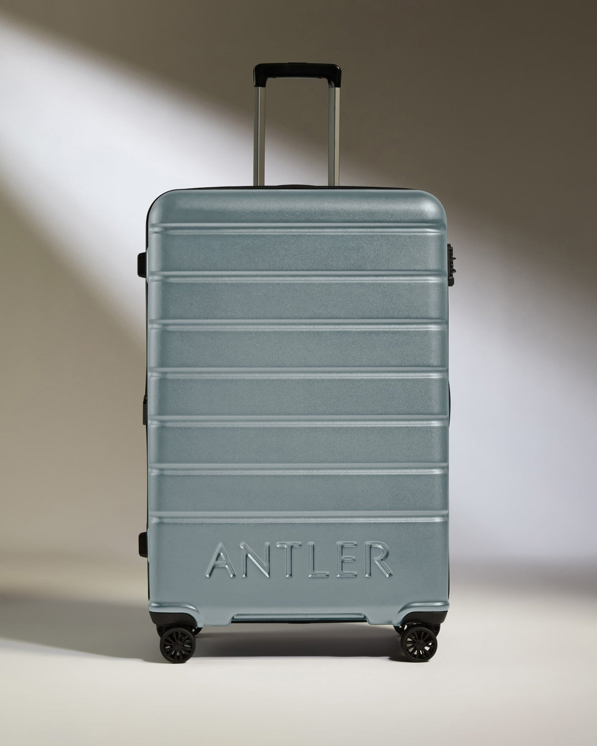Large Suitcase in Cool Grey - Logo