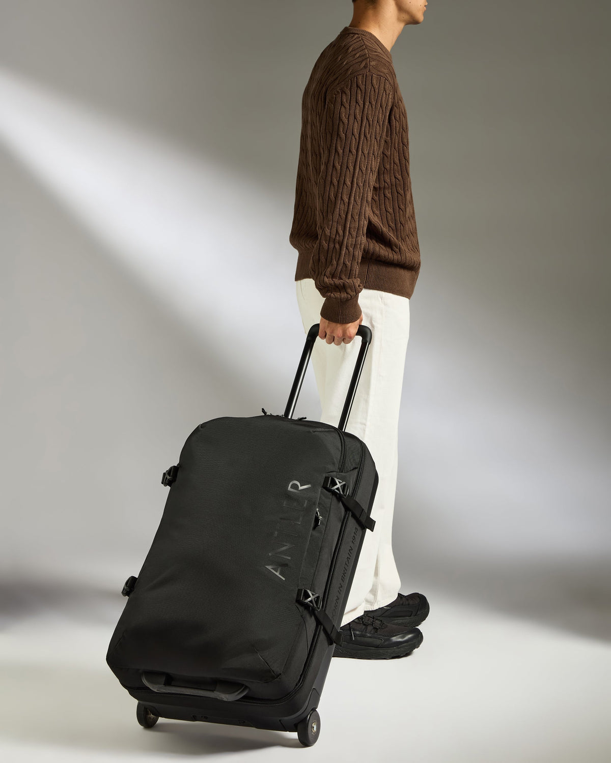 Discovery Wheeled Duffel in Black