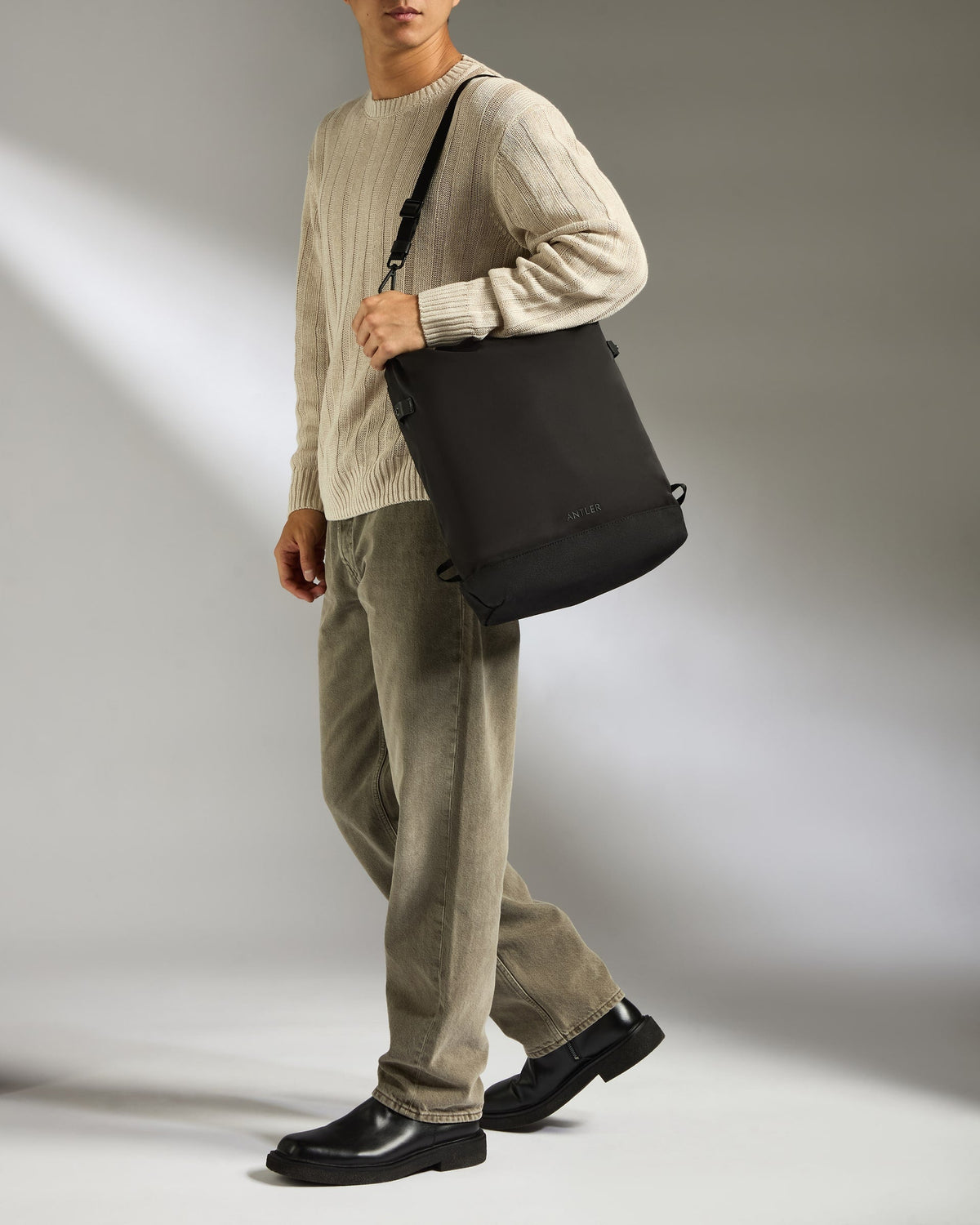 Icon 2-in-1 Tote Backpack in Black