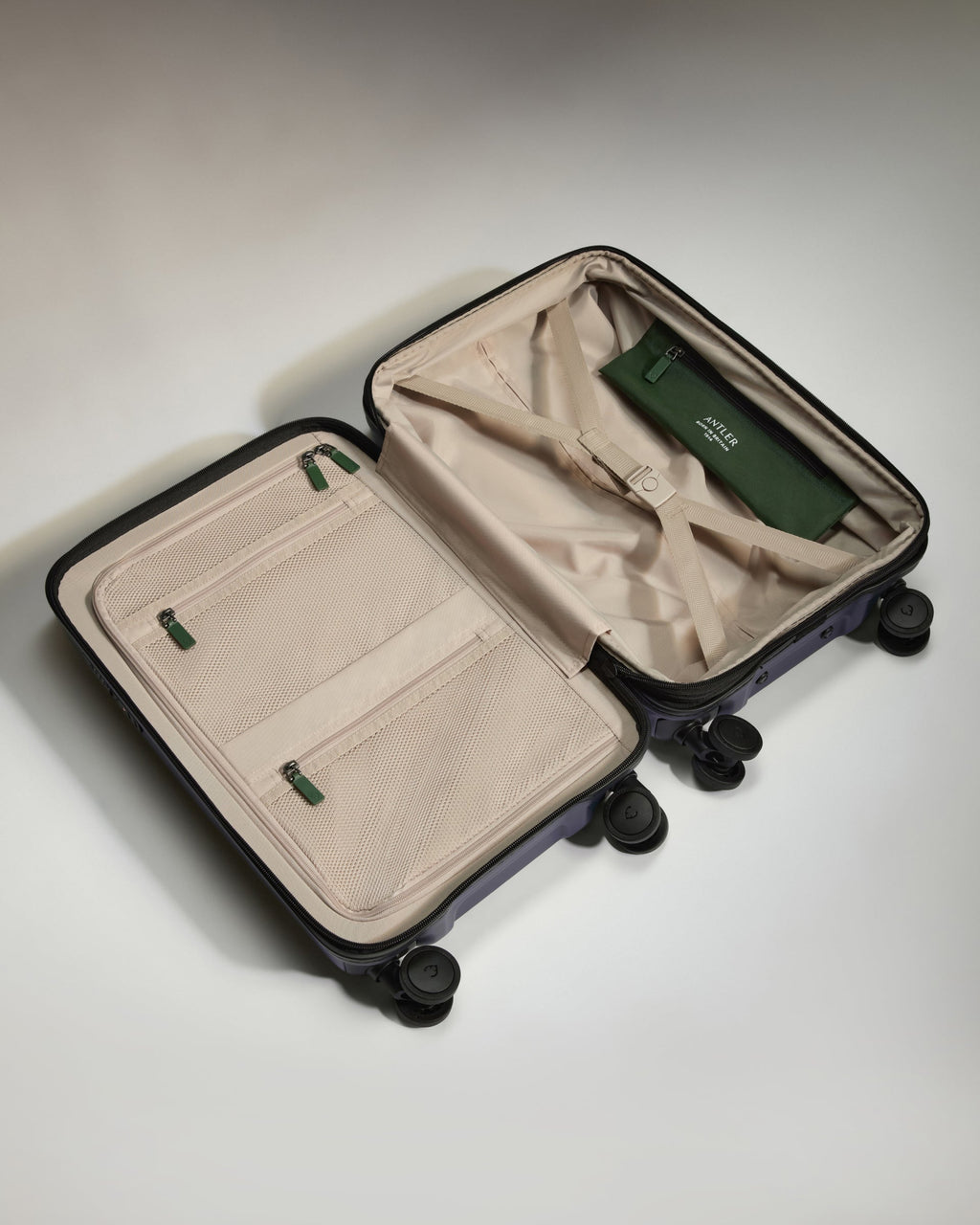 Expandable Cabin Suitcase Set in Indigo Blue - Icon Stripe