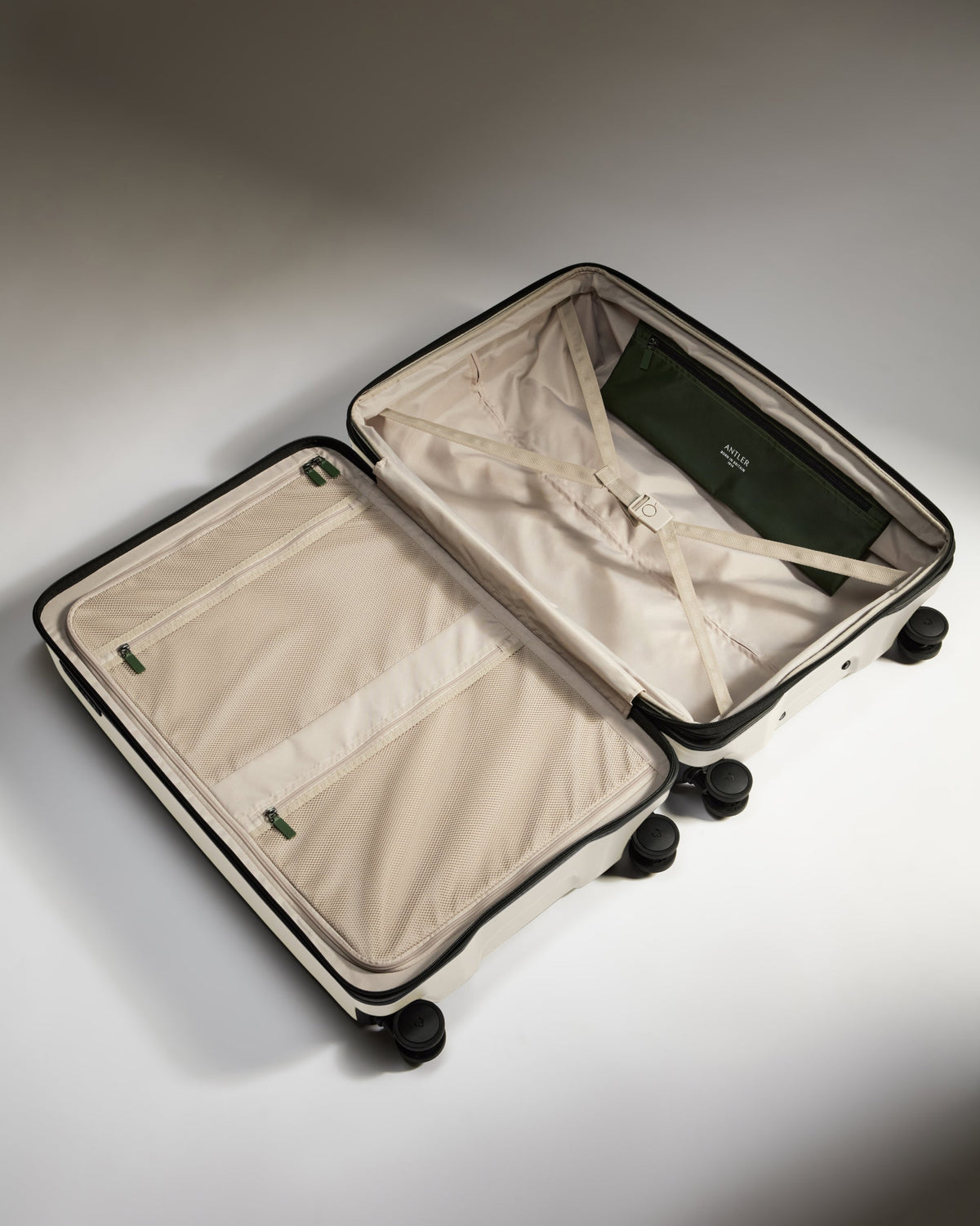Cabin with Pocket Suitcase Set in Taupe - Icon Stripe