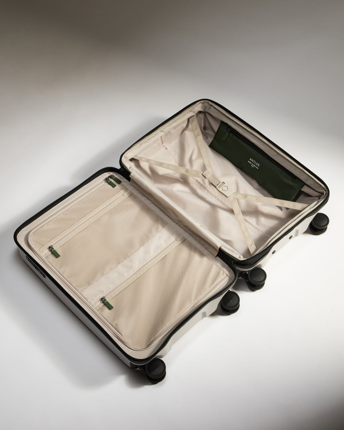 Large Cabin Suitcase Set in Taupe - Icon Stripe