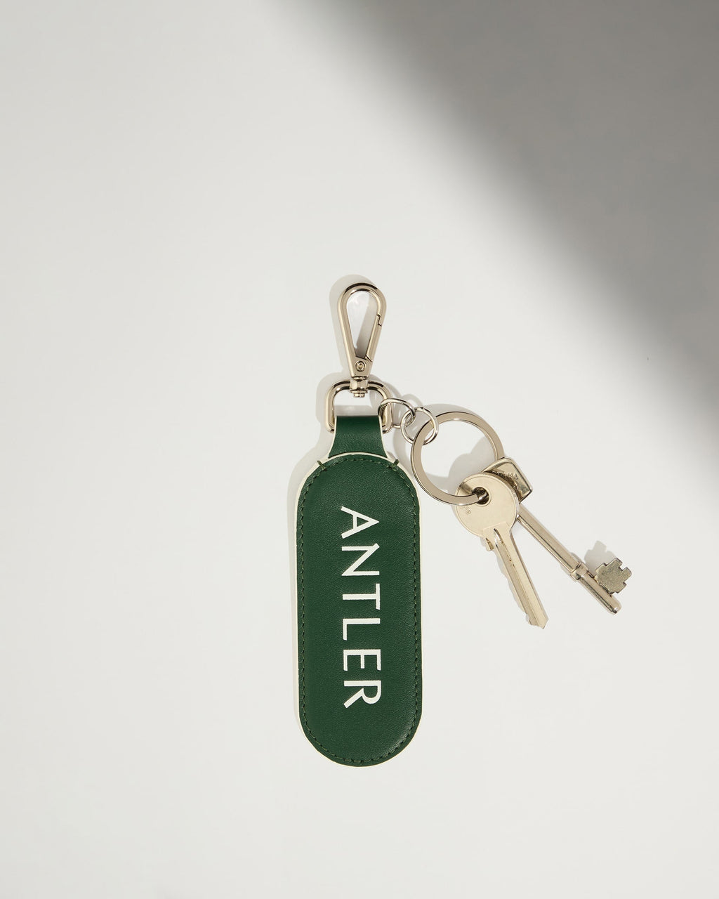 Leather Keyring in Antler Green - Summer Capsule