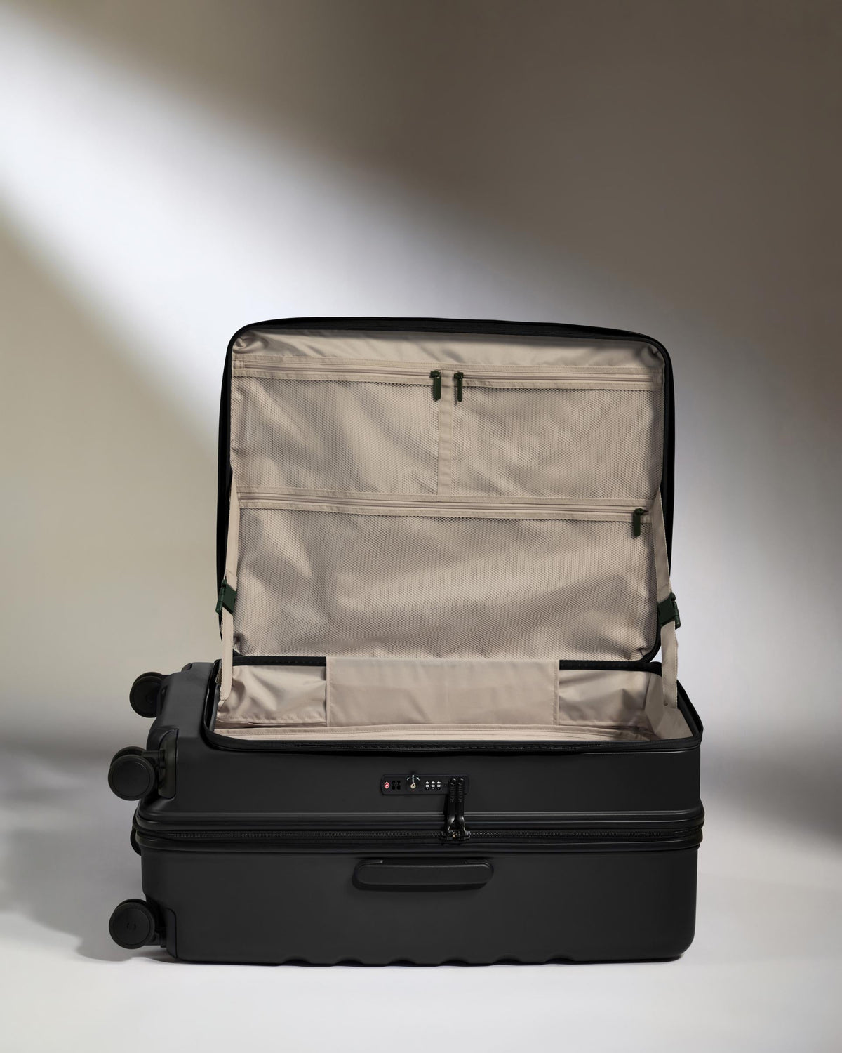 Dual Opening Suitcase Set in Black - Icon Stripe