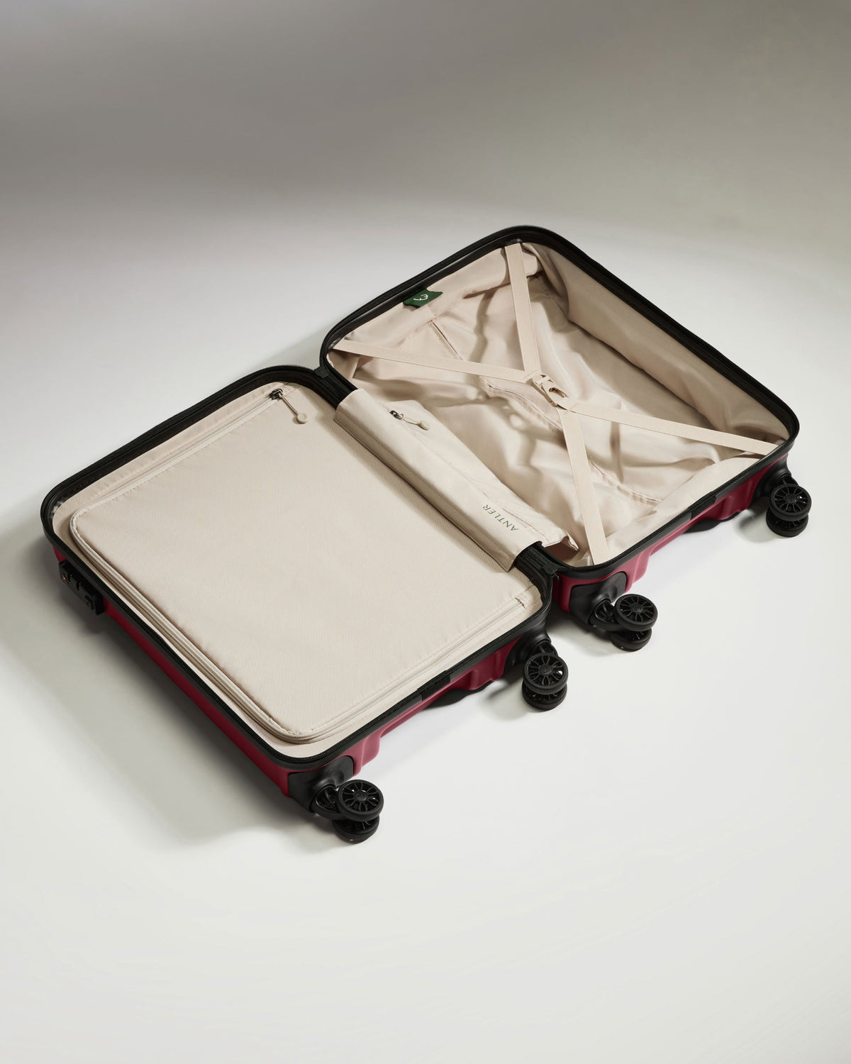 Cabin Suitcase in Rich Red - Logo
