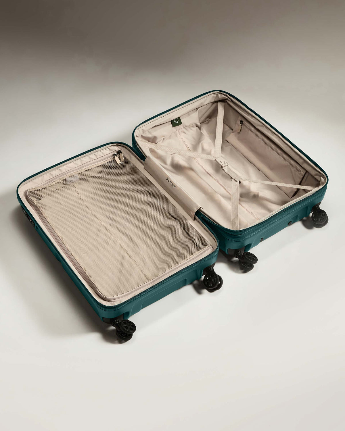 Medium Suitcase in Marsh Blue - Single Stripe