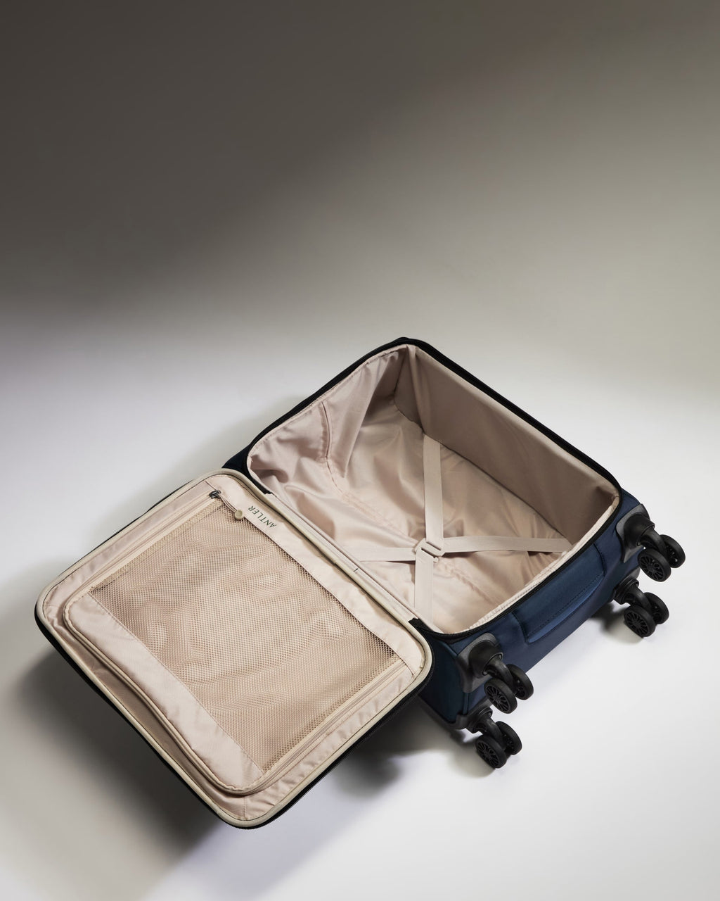 Lightest Cabin Suitcase in Indigo Blue - Soft Stripe 2.0