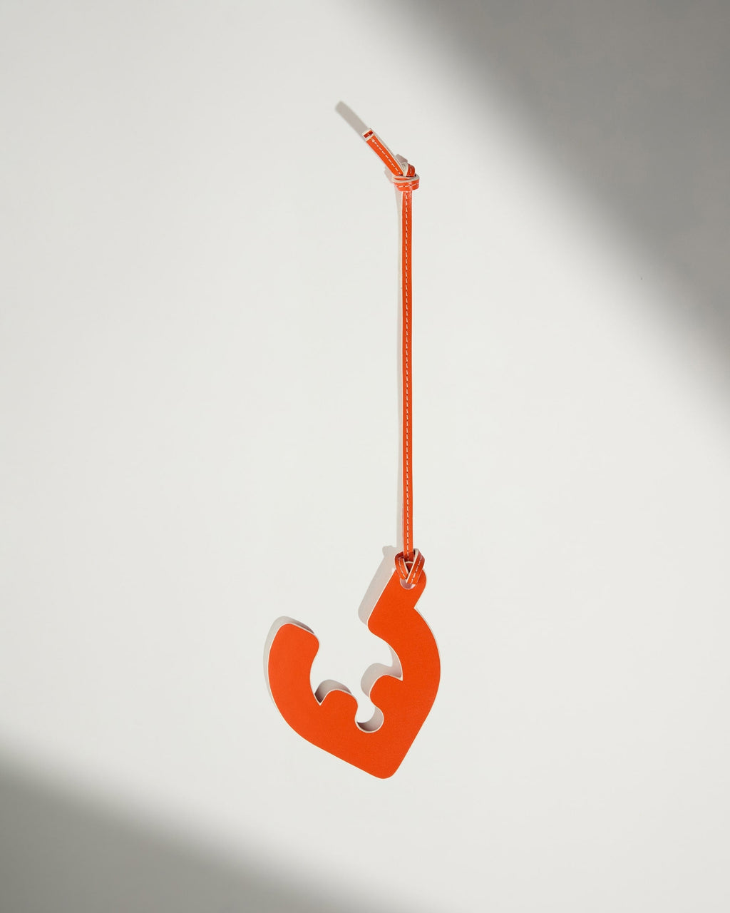 Leather Bag Charm in Coral - Summer Capsule