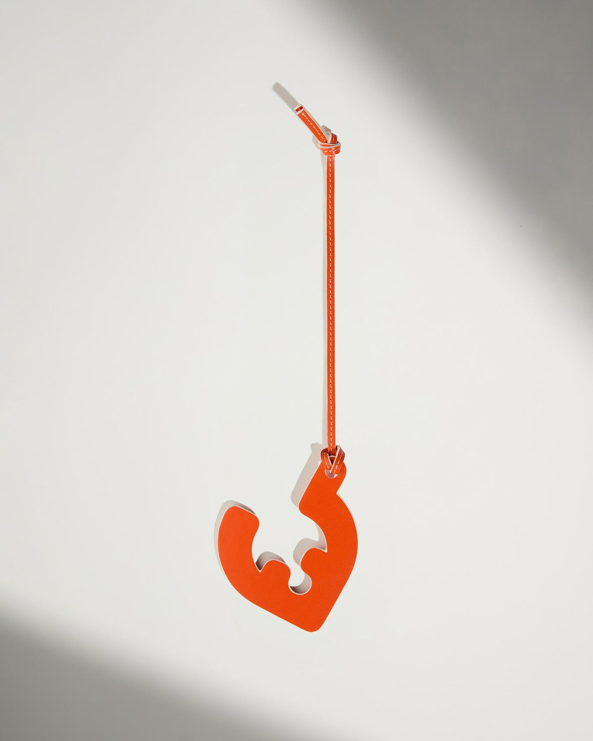 Leather Bag Charm in Coral - Summer Capsule