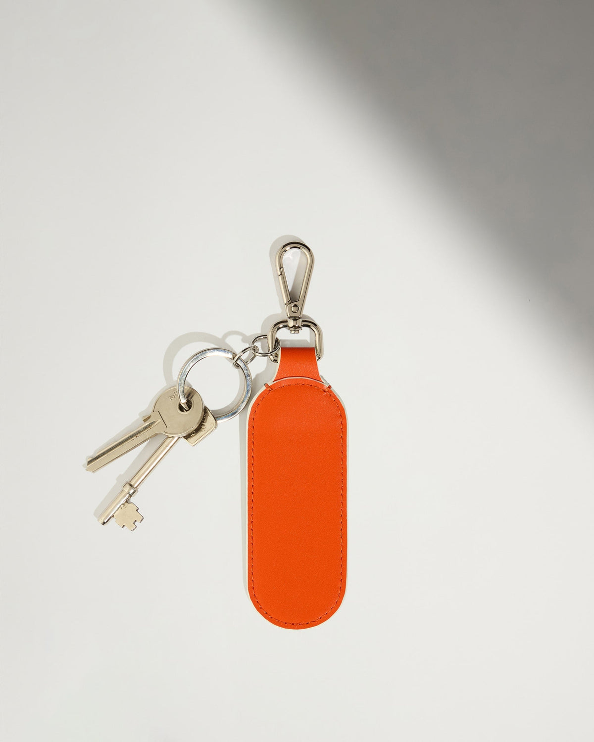 Leather Keyring in Coral - Summer Capsule