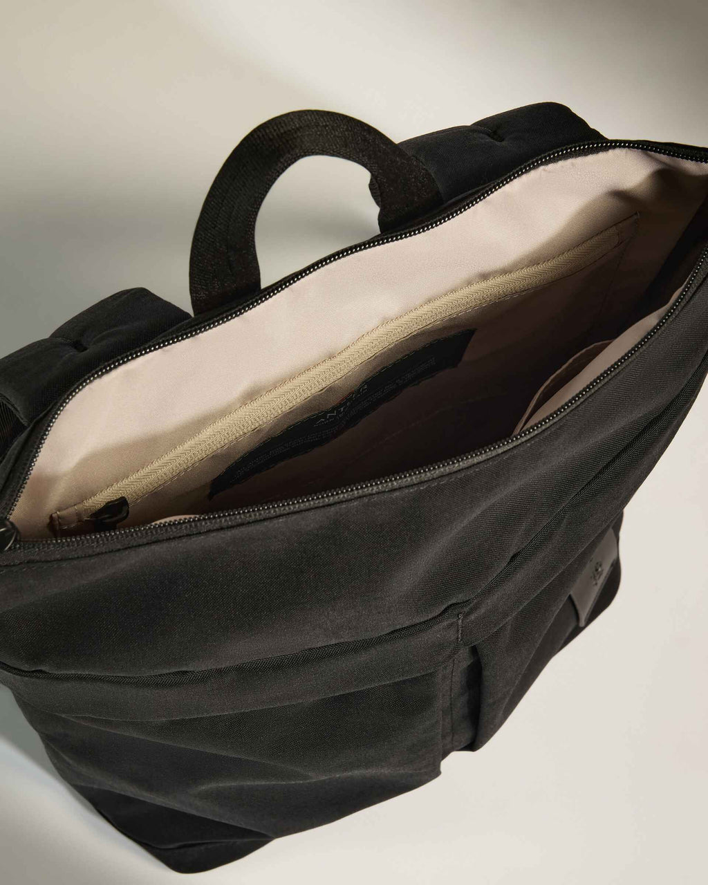Urban Core Zip Top Backpack in Black