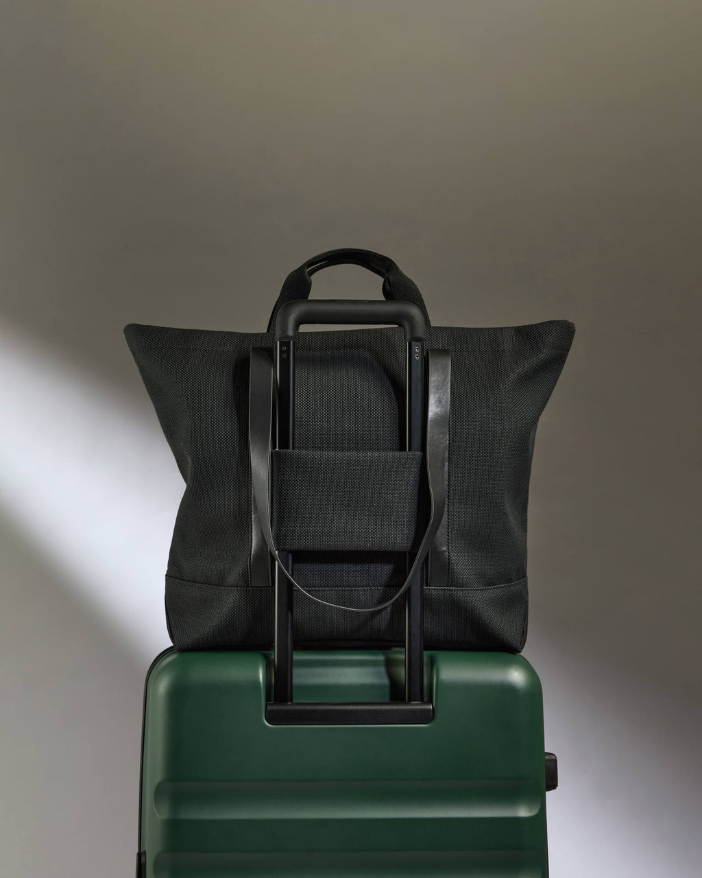 Antler Weave Shopper in Black