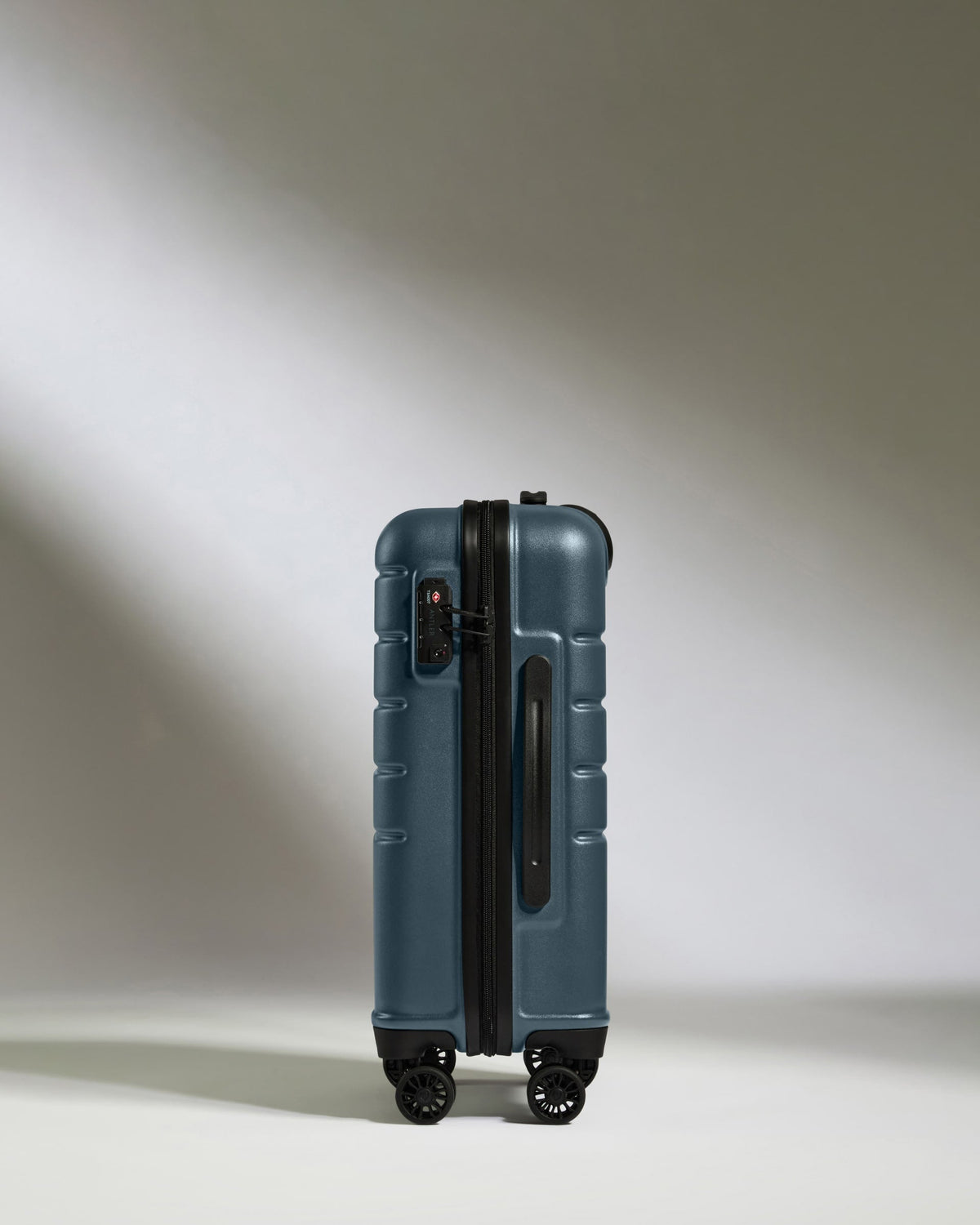 Cabin Suitcase in Blue Grey - Logo