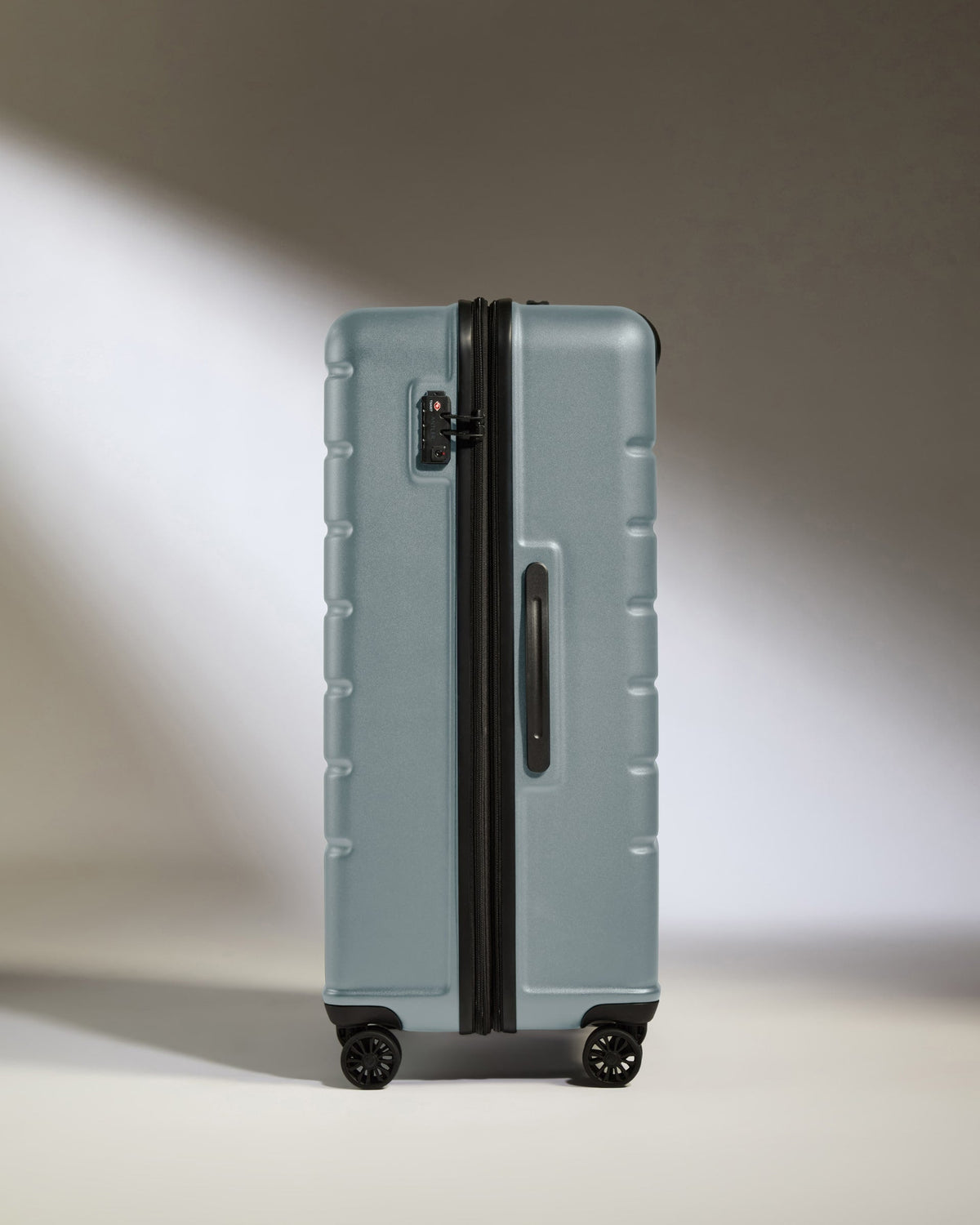 Large Suitcase in Cool Grey - Logo