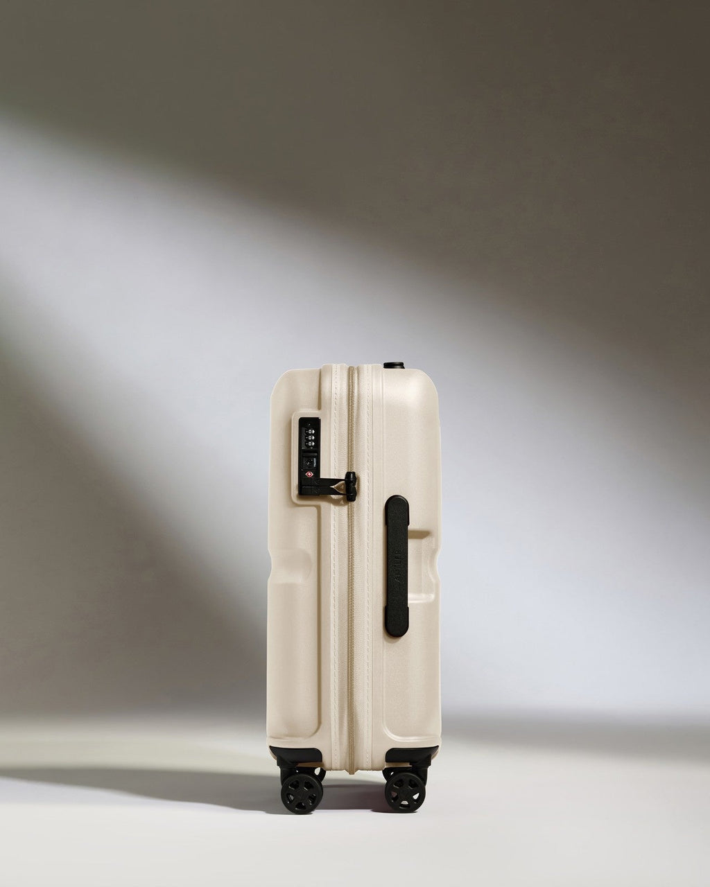 Cabin Suitcase in Warm Taupe - Single Stripe