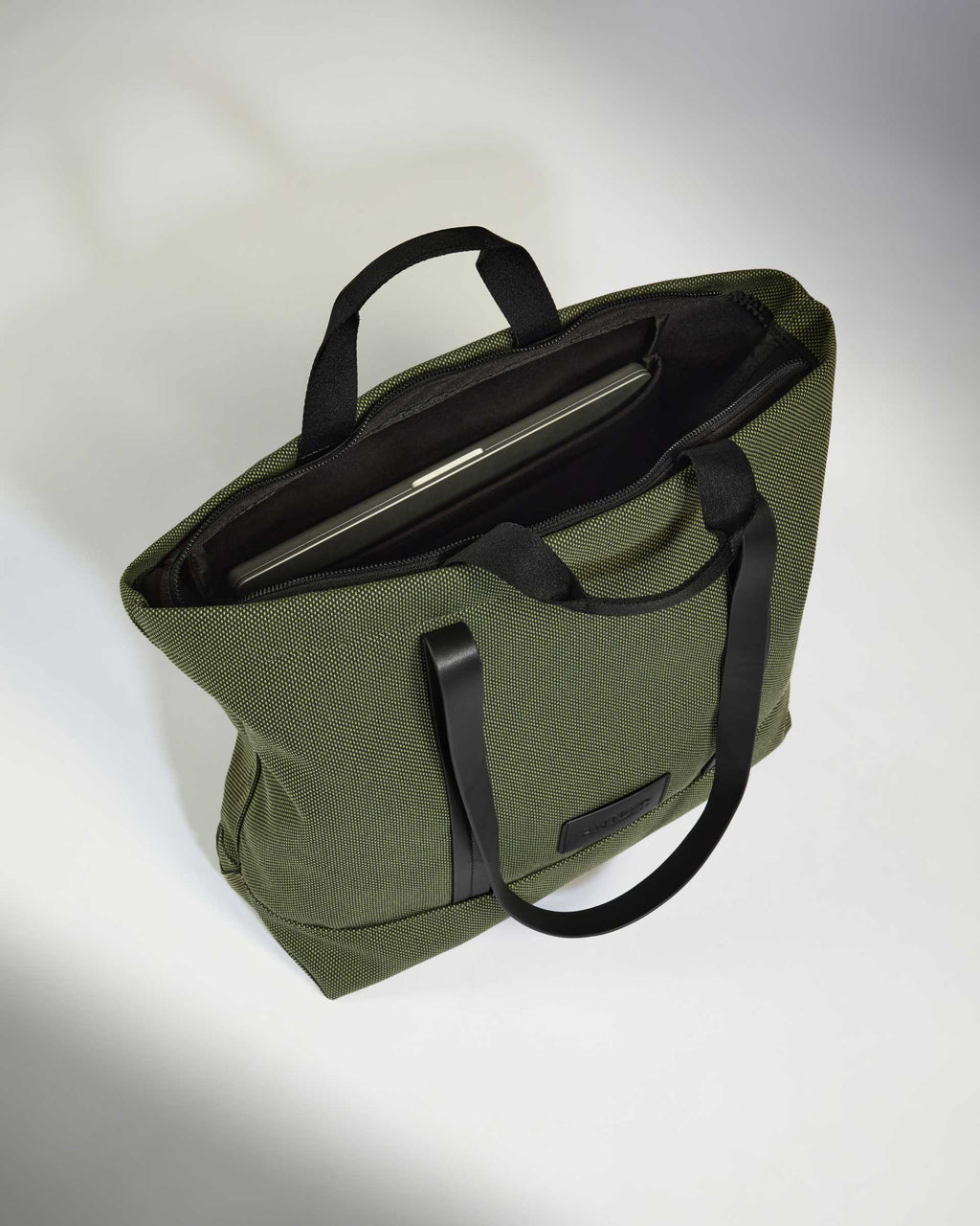 Antler Weave Shopper in Olive Green