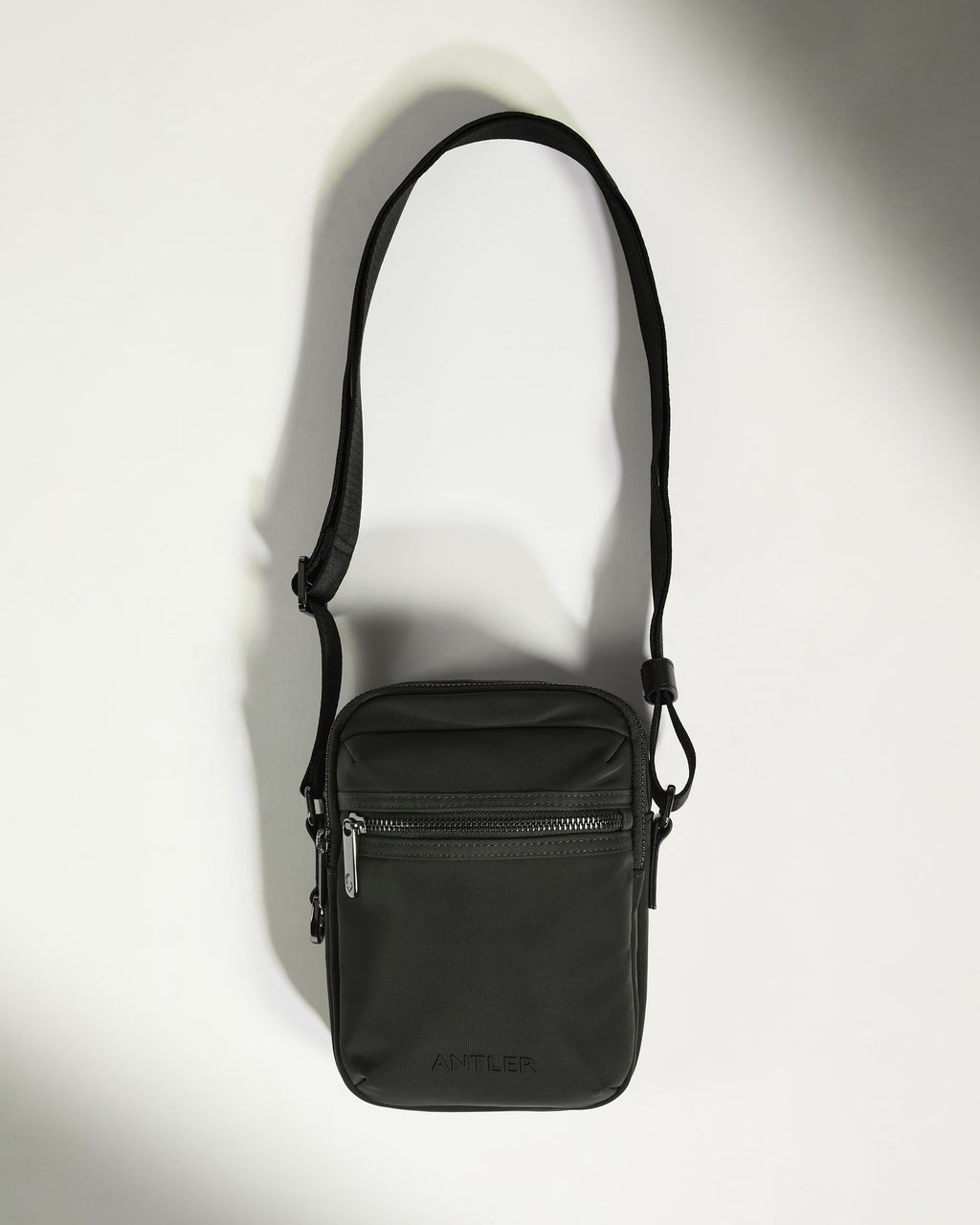 Icon Crossbody Bag in Dark Khaki Green
