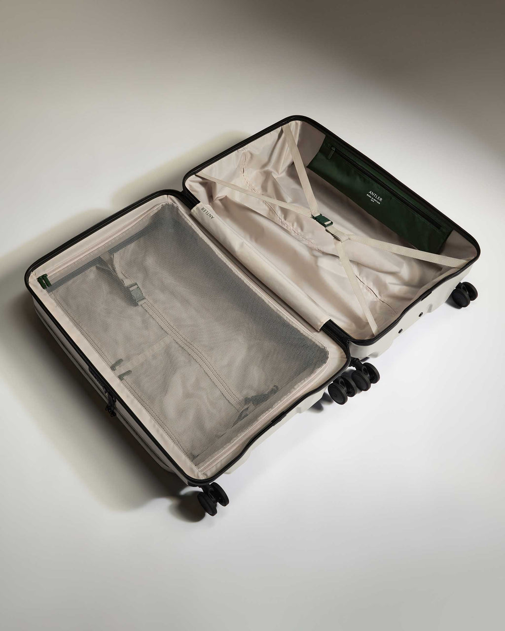 Dual Opening Suitcase Set in Taupe - Icon Stripe