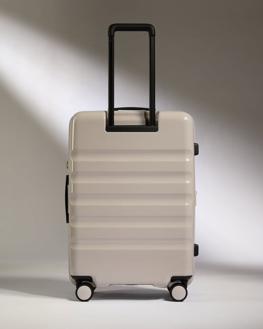 Medium Suitcase in Taupe Gloss - Icon Stripe
