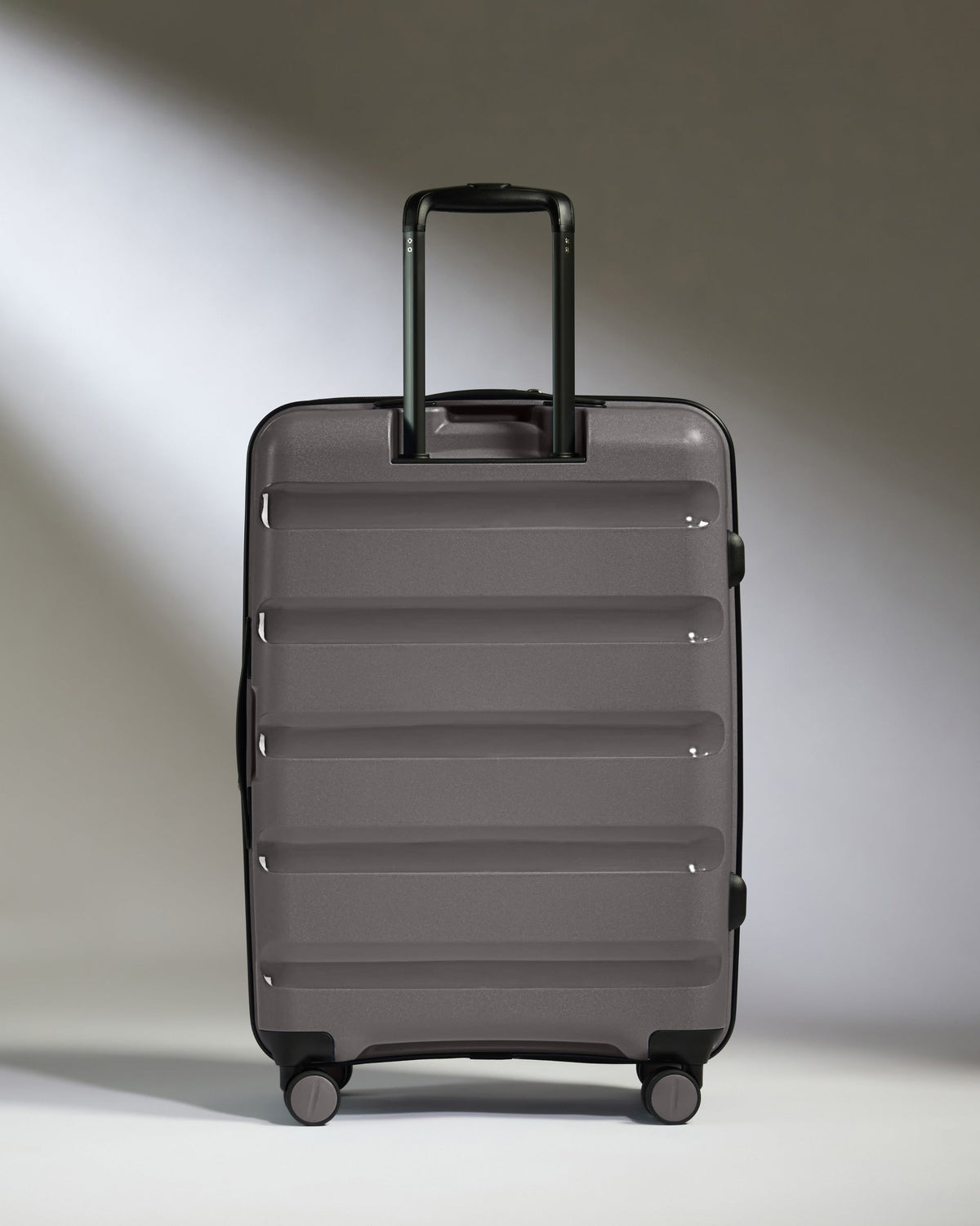 Expandable Cabin Suitcase Set in Gloss Gull Grey - Logo Stripe