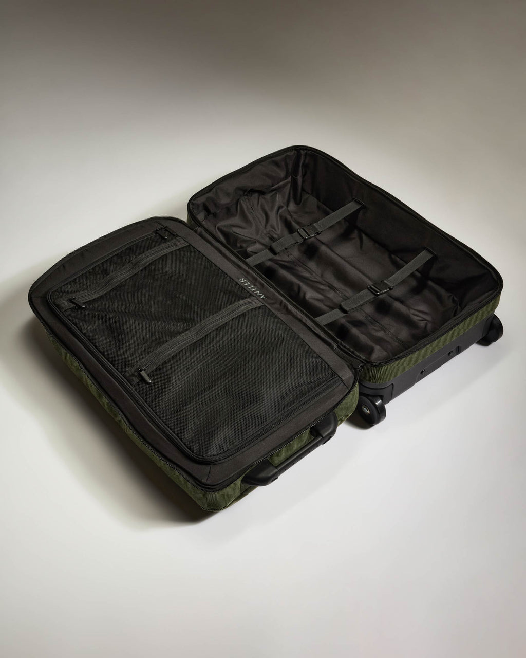 Antler Weave Wheeled Duffel in Olive Green