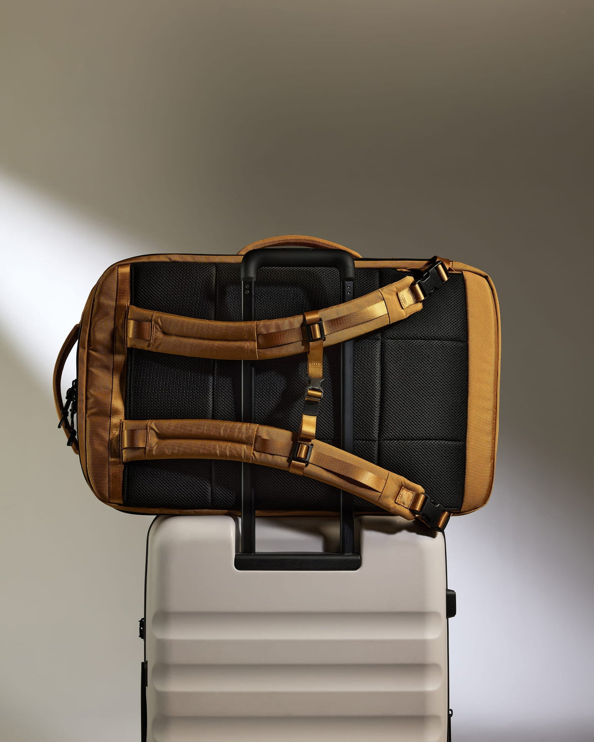 Discovery 60L Hybrid Duffle Backpack in Mustard Yellow