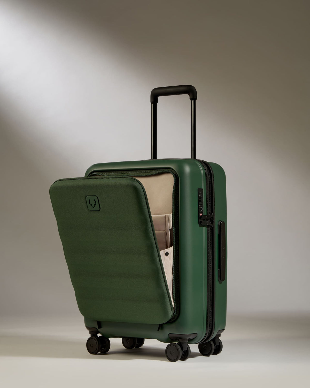 Cabin with Pocket Suitcase Set in Antler Green - Icon Stripe