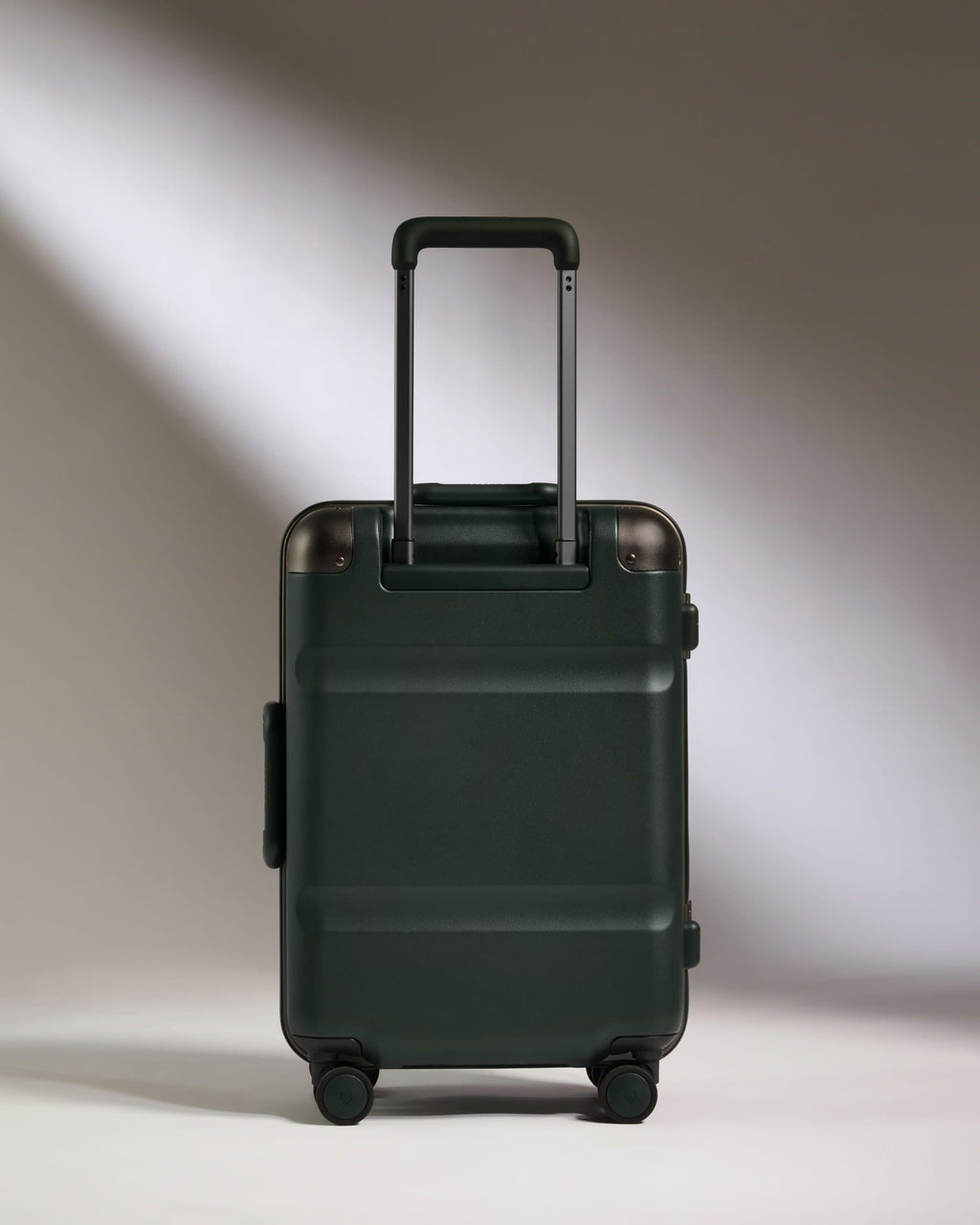 Cabin Suitcase in Dark Forest Green - Heritage Stripe