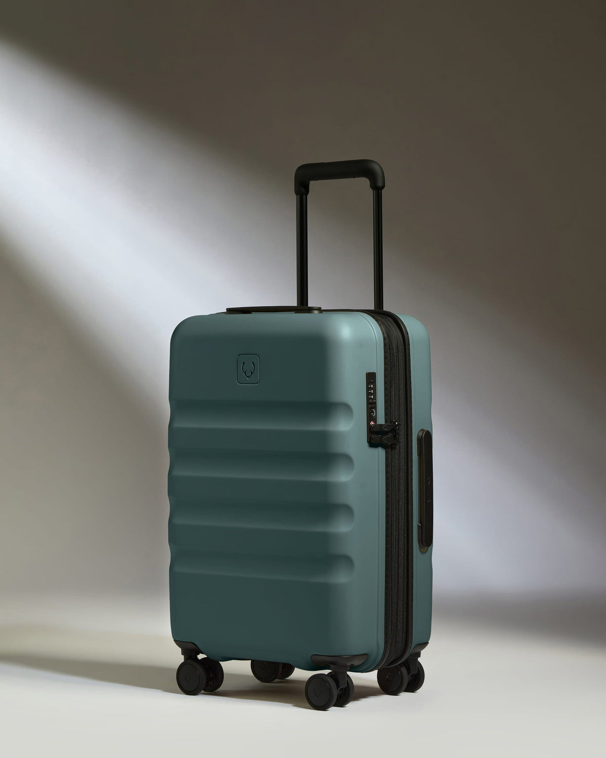 Expandable Cabin Suitcase in Glade Blue - Icon Stripe
