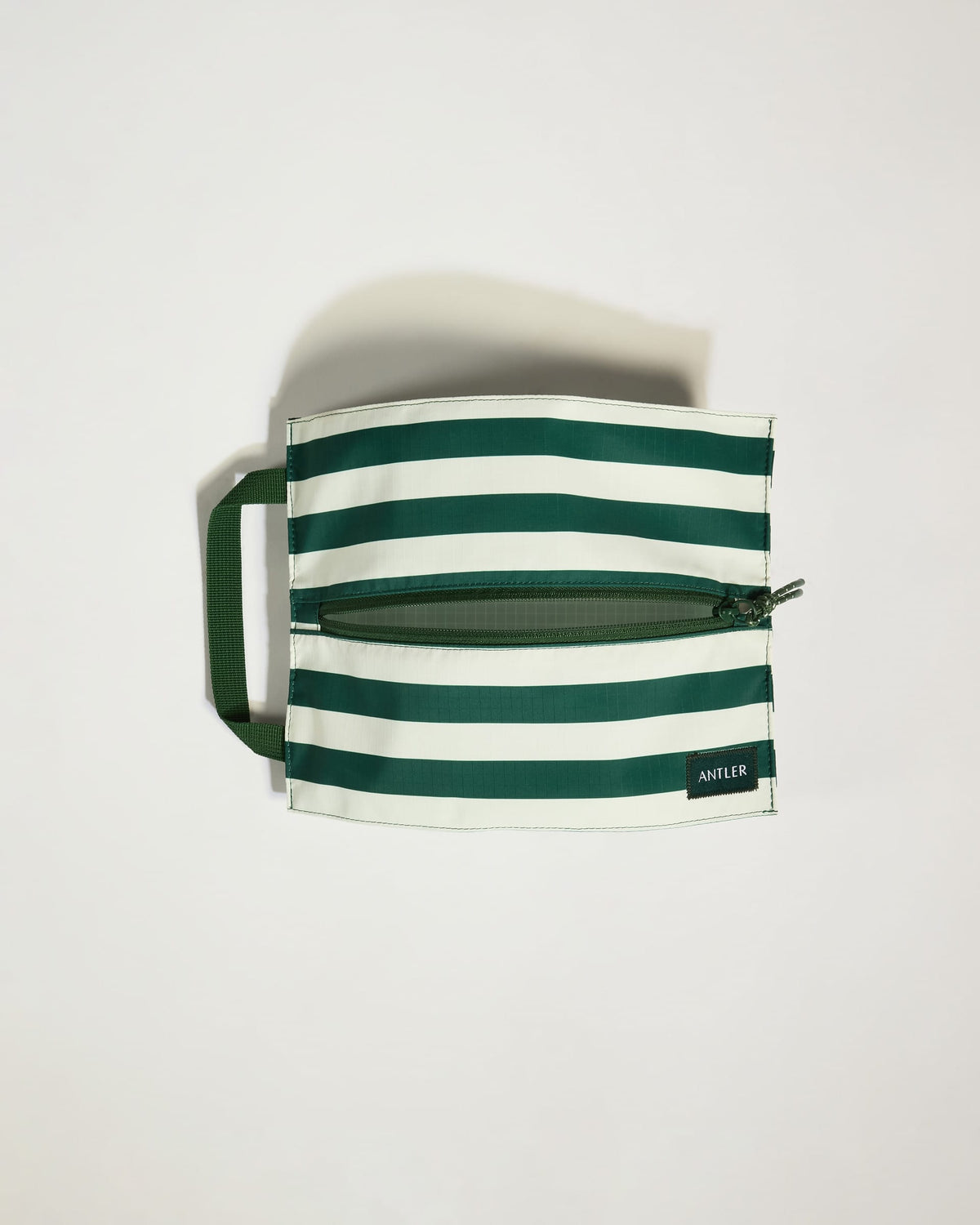 Stripe Poolside Pouch in Green- Summer Capsule