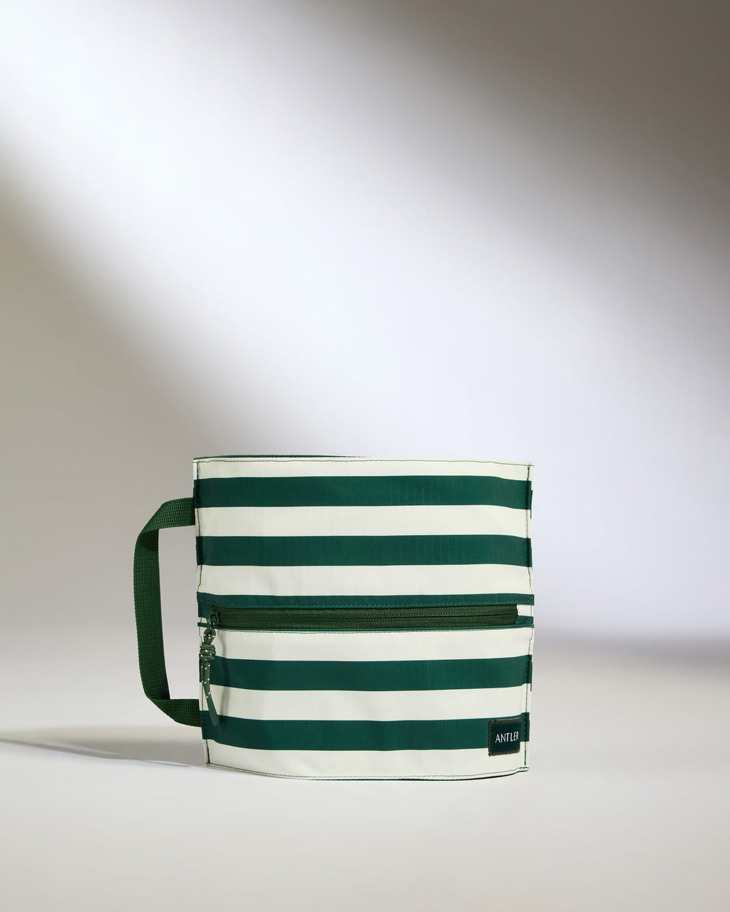 Stripe Poolside Pouch in Green- Summer Capsule