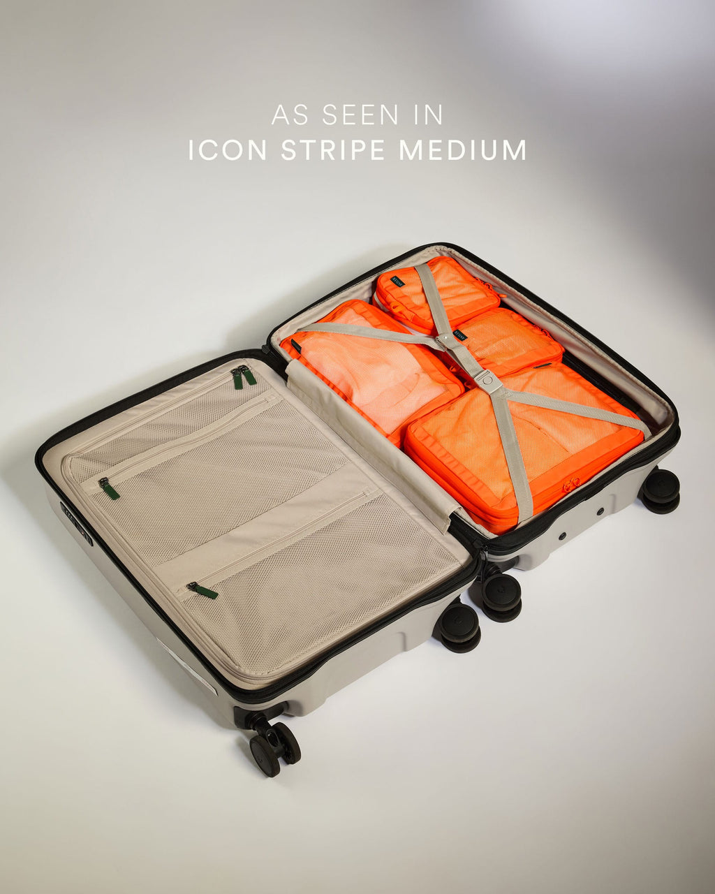 Stripe Packing Cubes in Coral - Set of 4 - Summer Capsule
