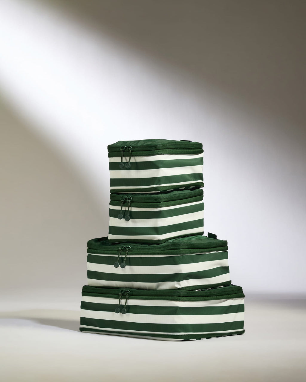 Stripe Packing Cubes in Green - Set of 4 - Summer Capsule