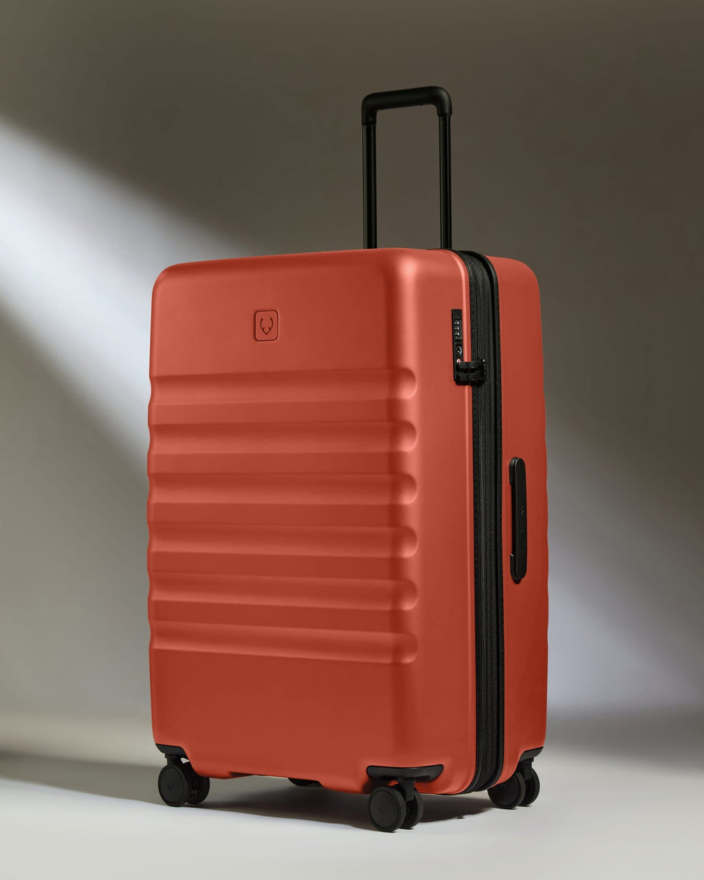Large Suitcase in Buckthorn Red - Icon Stripe