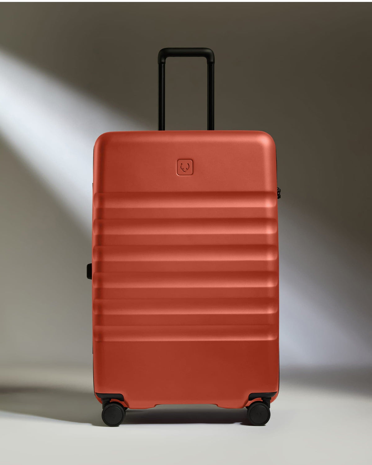 Large Suitcase in Buckthorn Red - Icon Stripe