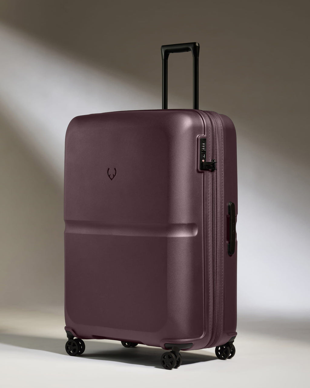 Large Suitcase in Lagoon Purple - Single Stripe
